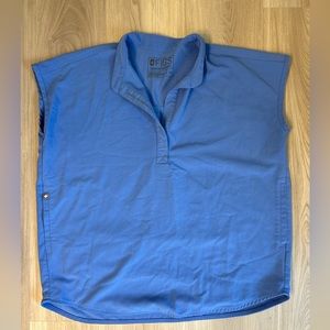 Figs Ceil Blue Rafaela Top